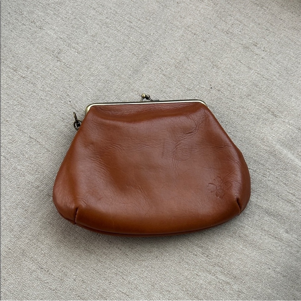 Patricia Nash Brown Leather Clutch